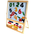 Venda quente de madeira educacional de madeira mini quadro magnético quadro barato com números